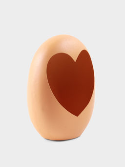 Подсвечник в форме сердца текстурный Песок, 16.5?8.5?22  1 см