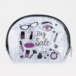 Косметичка на молнии, цвет прозрачный