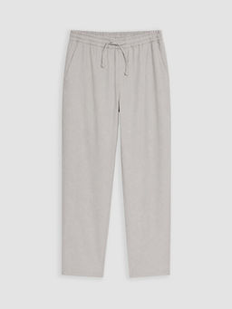 Regular Fit Erkek Keten G?r?n?ml? Pantolon