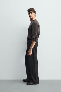 RELAXED FIT PINSTRIPE TROUSERS - Zara фото 14