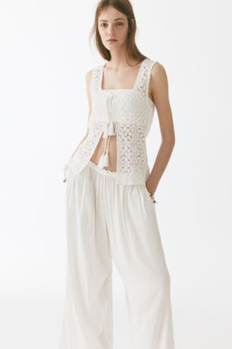 Pantal?n amplio con cord?n de ajuste - H&m фото 7