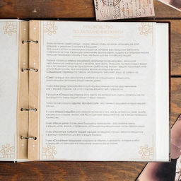 Родословная книга «Наша семья», с деревянным элементом, 84 страницы, 24.5×23×4 см