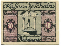 Банкнота 30 геллеров 1920 года Австрия  Пёхларн (нотгельд)