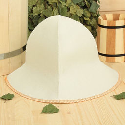 Шапка для бани Панама, полиэфир, эконом