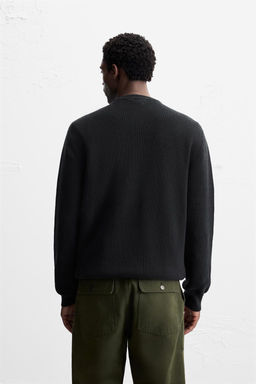 PURL KNIT SWEATER WITH BUTTONS - Zara фото 4