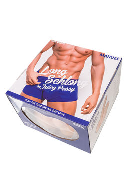 Мастурбатор с фаллосом Juicy Pussy Manuel, TPE, телесный, 25 см