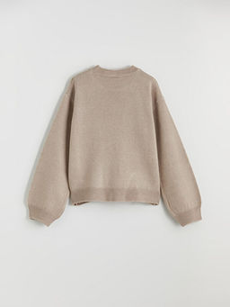 Dantel Detayl? K?z ?ocuk Triko Kazak