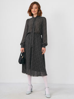 Платье шифон резинка+галстук