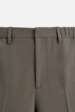 STRAIGHT-LEG JOGGER WAIST TROUSERS - Zara фото 8