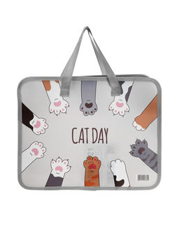 Папка с ручками «Лапки», А4, пластиковая, 70 мм, 322×256 мм