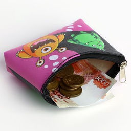 Цена за 2 шт. Кошелёк детский на молнии «Монстр черный», 11×8.5 см