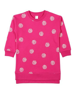 CRB wear/CWK 62243 Платье для девочки, фуксия/Ex.Cherubino  фото 3