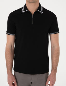 Siyah Slim Fit Ti__rt