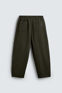 PANTAL?N JOGGER BALLOON FIT LAVADO / Khaki - Zara фото 8