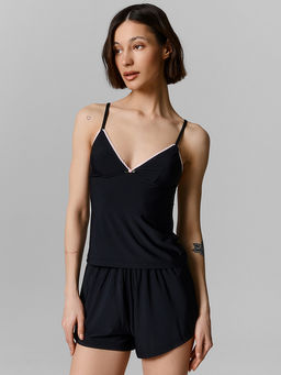 Комплект домашний женский прилегающий черный - Mark formelle фото 2