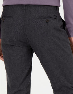 Koyu Gri Slim Fit Kanvas Pantolon
