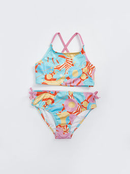 Bask?l? K?z ?ocuk Bikini