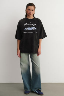 Футболка с принтом Blue raceway - Mollis фото 2