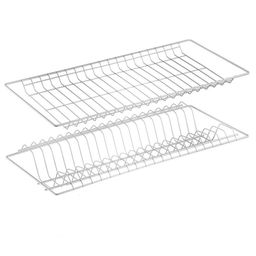 Сушилка для посуды встраиваемая окрашенная 765мм с рамкой, без поддона