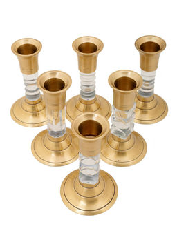 Подсвечник набор из 6-ти (полиш) № П736/2 - Ганг фото 2