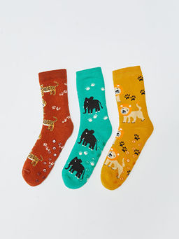 Desenli Erkek ?ocuk Soket ?orap 3l?