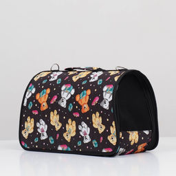 Сумка-переноска каркасная Плюшевые медведи, размер S, 37 х 15 х 22 см - Пижон фото 3