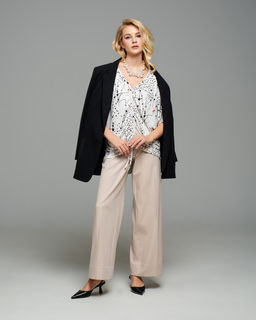 вискозная Футболка со сборкой - Sahar art lab фото 7