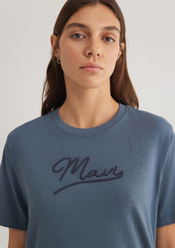 Mavi Jeans Bask?l? Antrasit Tisort фото 5