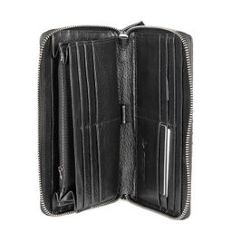 162-9 black, Мужской кожаный клатч, Barcelo Biagi