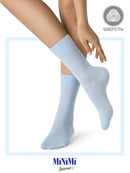MINI INVERNO 3301 носки жен. 26% Шерсть, 62% Акрил, 10% Полиамид, 2% Эластан - azzurro