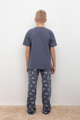 Crockid _ КБ 2831/мокрый асфальт,динозавры пижама для мал  фото 5