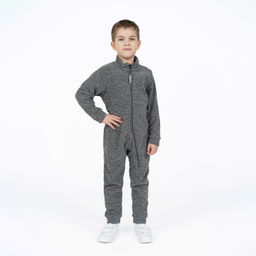 Комбинезон детский флисовый серый