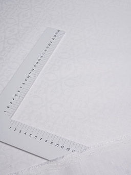 Полульняной жаккард Сьюзен цв.белый, ш.1.6м, лен-59%, хлопок-41%, 240гр/м.кв - Купава фото 3