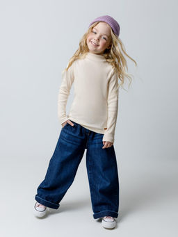 КР 302674/айвори джемпер (водолазка) для дев