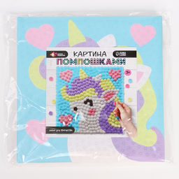 Набор для творчества Единорог, картина помпошками - Школа талантов фото 5