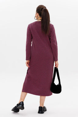 Платье ANELLI 1498/1 кармин  фото 2