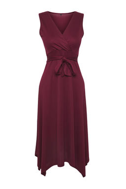 Murdum Pike Y?rtmacl? Kruvaze Kapamal? Maxi Esnek Orme Elbise TWOSS25EL00458 - Trendyolmilla фото 5