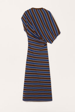 LIMITED EDITION STRIPED DRAPED DRESS - Zara фото 6