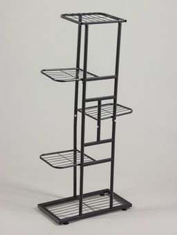 Подставка для цветов Greengo, 5 полок, 44×22×95 см, напольная, металл, тёмно-серая