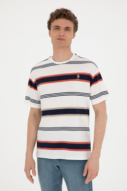 Футболка мужская U.S. Polo Assn. красная хлопок  фото 3