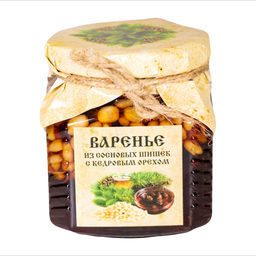 Варенье из сосновых шишек с кедровым орехом 300 г.