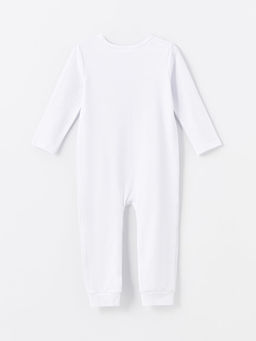 Bisiklet Yaka Uzun Kollu Bask?l? K?z Bebek Tulum - Waikiki фото 2