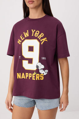 Ekru Winnie The Pooh Lisansl? Oversize/Genis Kal?p Tok %100 Pamuk Orme T-Shirt TWOSS26TS00141 - Trendyolmilla фото 7