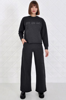 Арт. 2342 Костюм с брюками женский 42-50 (5 шт) Цвет:верх- антрацит, низ- антрацит - Калинка фото 8