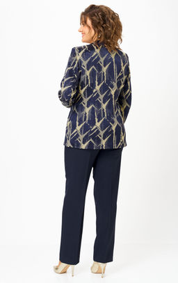 Жакет БелЭльСтиль 412 синий+золото