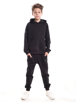 Спортивный костюм для мальчика подростка 22-7815 черный - Mini maxi фото 7