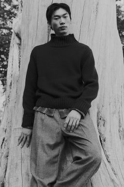 Jersey con cuello perkins Regular Fit - H&m фото 2