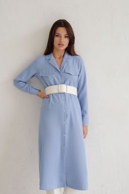 Платье-рубашка с английским воротником - Martichelli фото 258