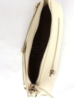 Сумка женская натуральная кожа GU 163-9-001, 1отд, плечевой ремень, молочный SALE 265761 - Adelia фото 3