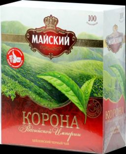 Майский. Корона Российской империи карт.пачка, 100 пак. РОССИЯ